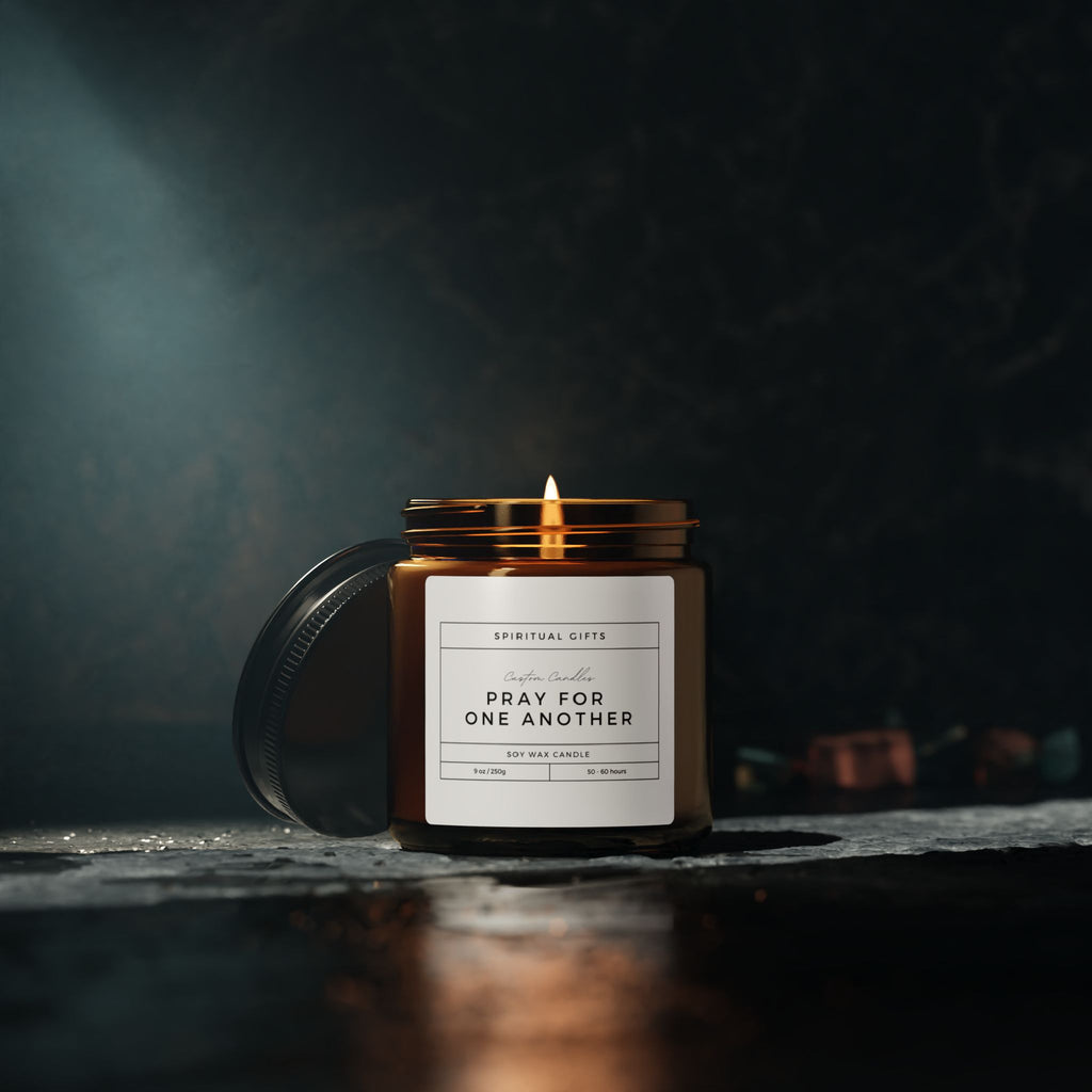 Prayer Scented Soy Candle (Amber Jar)