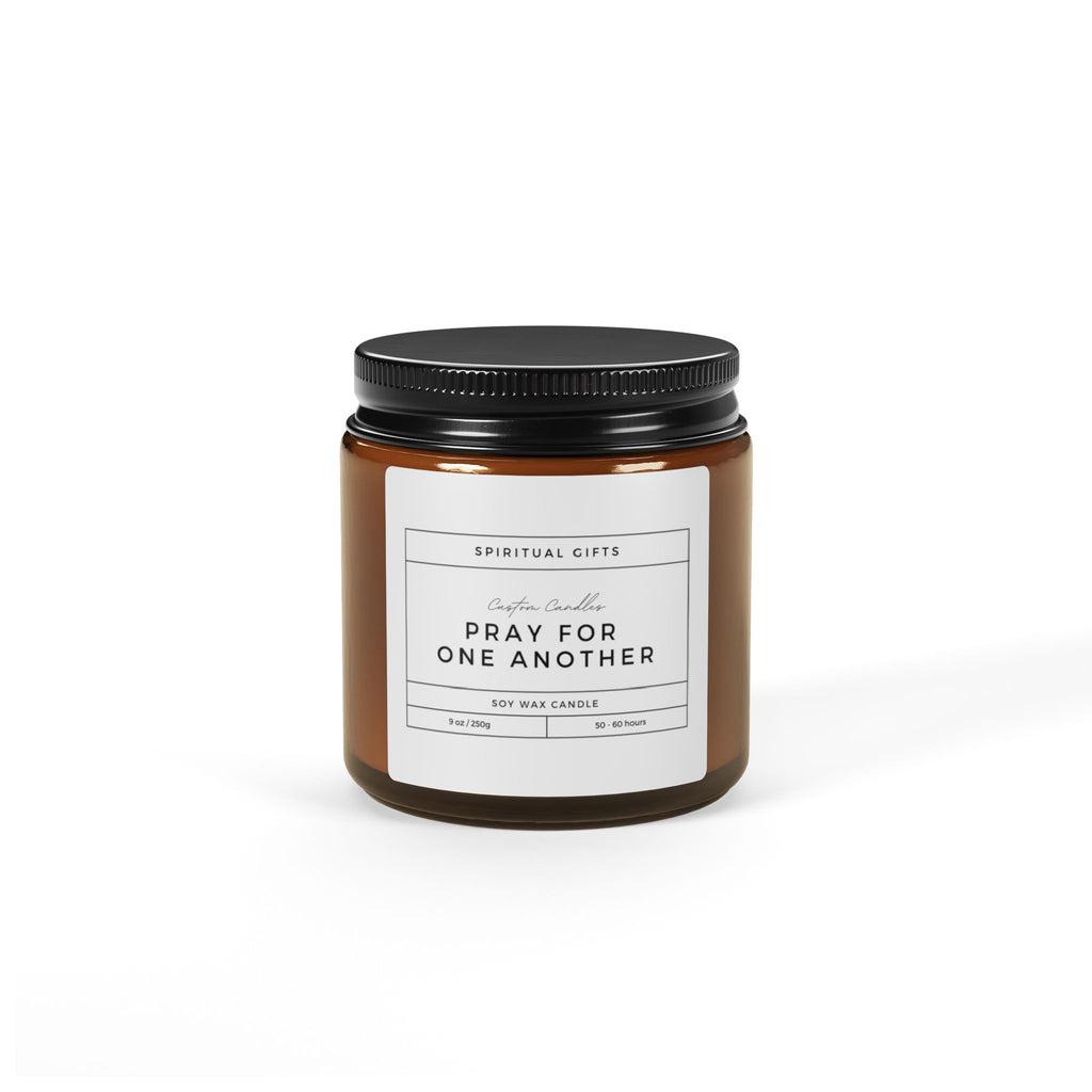 Prayer Scented Soy Candle (Amber Jar)