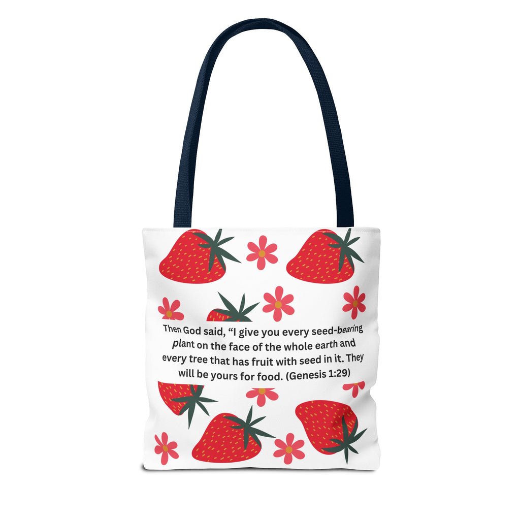 Strawberry Seed Tote Bag (AOP)