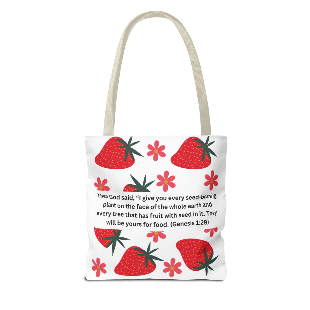 Strawberry Seed Tote Bag (AOP)