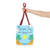 Blue Devotion Tote Bag (AOP)