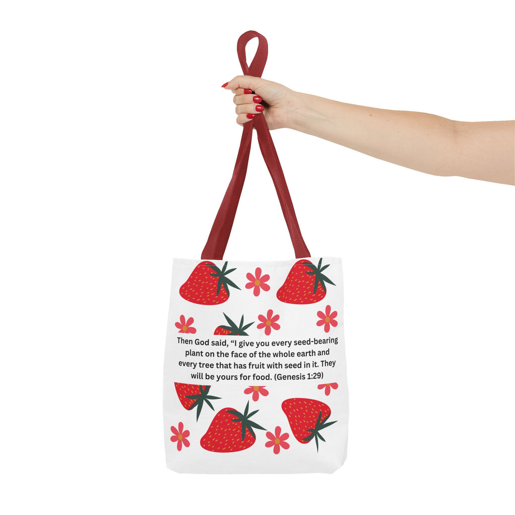 Strawberry Seed Tote Bag (AOP)